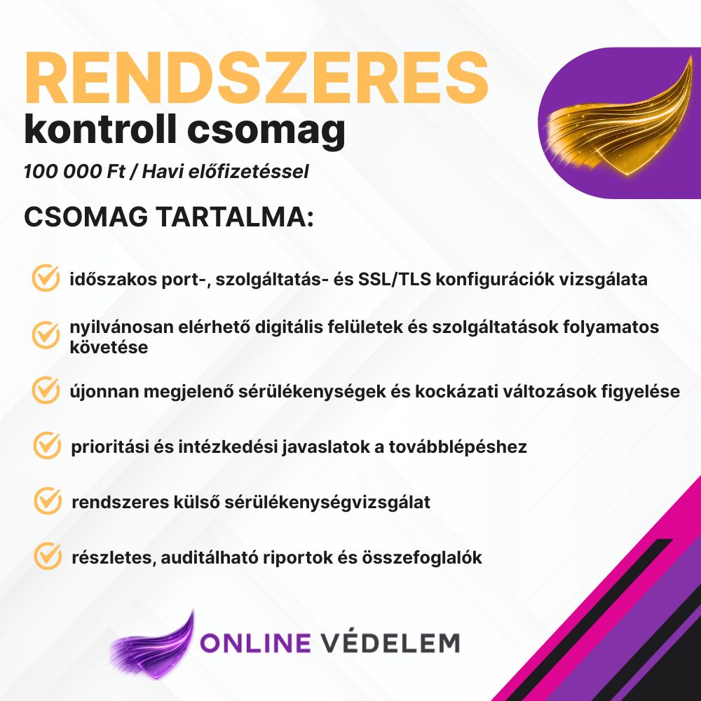 Rendszeres kontroll csomag
